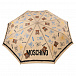 Бежевый зонт с принтом &quot;медвежата&quot;, 30 см Moschino | Фото 3