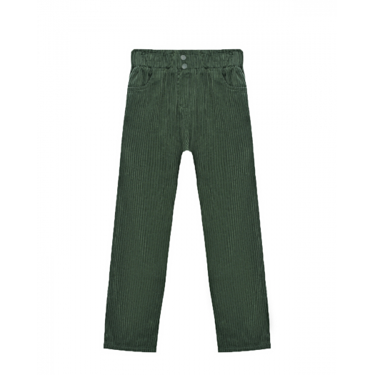 Зеленые вельветовые брюки Stella McCartney | Фото 1