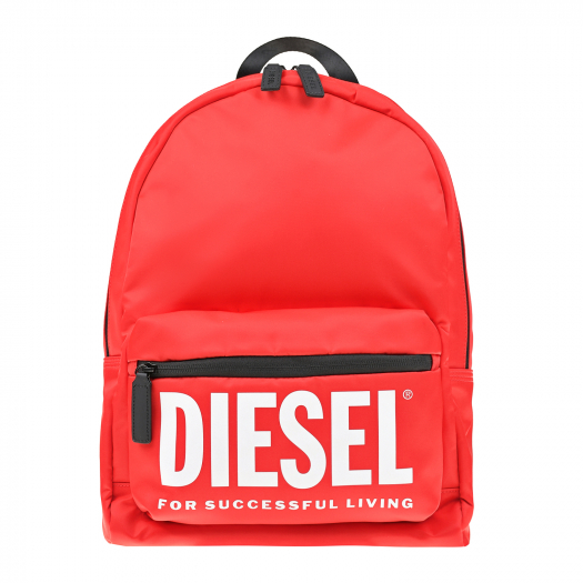 Красный рюкзак с накладным карманом, 43x30x16 см Diesel | Фото 1