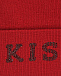 Красная шапка с надписью &quot;Kiss&quot; Regina | Фото 3