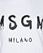 Белая футболка с лого MSGM | Фото 6