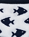 Носки с принтом &quot;рыбы&quot;, белые Story Loris | Фото 2