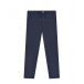 Синие брюки с поясом на кулиске Aletta | Фото 1