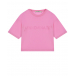 Розовая футболка с лого в тон Hinnominate | Фото 1