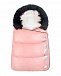 Комплект из пухового конверта c меховой опушкой, розовый Moncler | Фото 2