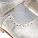 Серебристые туфли на липучке Beberlis | Фото 6