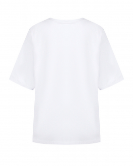 Белая футболка свободного кроя Dan Maralex Белый, арт. 3212911100 | Фото 2