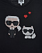 Толстовка с декором в стиле пикселей &quot;Карл и кошка Шупетт&quot; Karl Lagerfeld kids | Фото 3