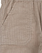 Бежевые брюки с накладными карманами Aletta | Фото 3