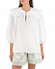 Белая блузка с рукавами-фонариками Vivetta | Фото 8