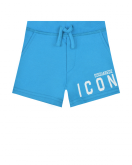 Голубые шорты с принтом ICON Dsquared2 Голубой, арт. DQ1692 D003G DQ818 | Фото 1