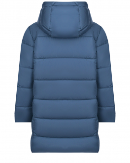 Голубое стеганое пальто с капюшоном Save the Duck Голубой, арт. J43110G MEGA15 90045 | Фото 2