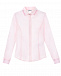 Розовая рубашка с вышивкой на воротнике Monnalisa | Фото 2