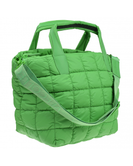 Зеленая стеганая сумка VeeCollective Зеленый, арт. 115-202-365 APPLE | Фото 2