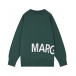 Зеленый свитшот с белым лого MM6 Maison Margiela | Фото 1