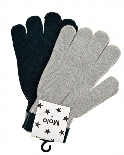 Комплект из двух перчаток Kello Grey Melange Molo | Фото 1