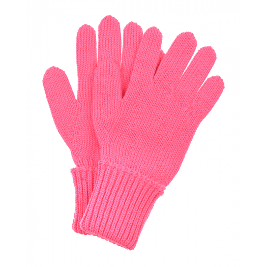 Шерстяные перчатки цвета фуксии Chobi | Фото 1