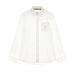 Белая рубашка с вышитой монограммой Burberry | Фото 1