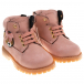 Розовые ботинки с аппликацией медвежонок Walkey | Фото 1