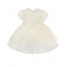 Белое платье с бантом на поясе Aletta | Фото 1