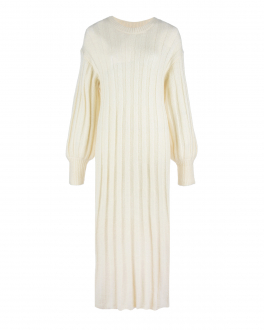 Плиссированное платье кремового цвета By Malene Birger Кремовый, арт. Q70454002 08B - WHISPER WHITE | Фото 1