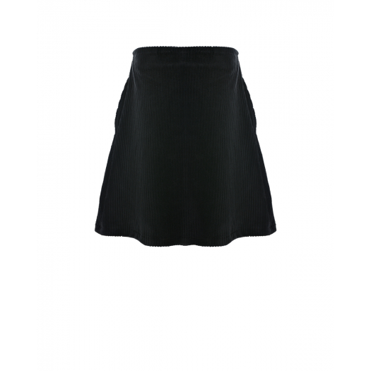 Черная вельветовая юбка  | Фото 1