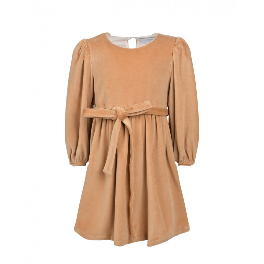Светло-коричневое вельветовое платье Paade Mode | Фото 1