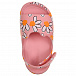 Сланцы-сандалии на липучке с ромашками, розовые Melissa | Фото 4