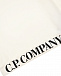 Белая толстовка-худи с черным логотипом CP Company | Фото 4