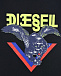Черная футболка с логотипом и пантерой Diesel | Фото 3