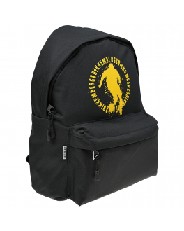 Черный рюкзак с желтым лого, 40х18х31 см Bikkembergs Черный, арт. BK1360 001 BLACK | Фото 2
