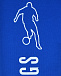 Синие спортивные брюки с манжетами в полоску Bikkembergs | Фото 4