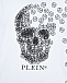 Белая футболка с принтом &quot;череп&quot; Philipp Plein | Фото 3