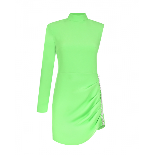 Асимметричное платье салатового цвета ALINE | Фото 1