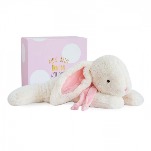 Игрушка Пижамница Зайка розовый, в упаковке, 75 см Doudou et Compagnie | Фото 1