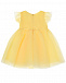 Желтое платье с рюшей Monnalisa | Фото 2