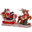 Фигурка декоративная "Дед Мороз на санях", 43x11,5x25 см