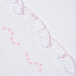 Белое одеяло с цветочной вышивкой Lyda Baby | Фото 3