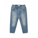 Голубые выбеленные джинсы Emporio Armani | Фото 1