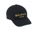 Черная бейсболка с золотым лого Balmain | Фото 1