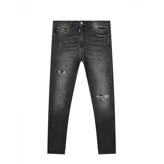 Черные джинсы с разрезами MSGM | Фото 1