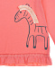 Толстовка кораллового цвета с принтом &quot;зебра&quot; Sanetta Kidswear | Фото 3