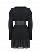 Черное платье с блестящей юбкой Monnalisa | Фото 2
