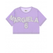 Футболка лилового цвета с логотипом MM6 Maison Margiela | Фото 1