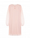 Розовое платье с плиссироваными рукавами Aletta | Фото 2