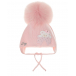 Розовая шапка с декором &quot;Мышка&quot; Joli Bebe | Фото 1