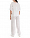 Белые брюки с поясом на кулиске 120% Lino | Фото 3