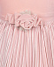 Розовое платье с плиссированной юбкой Monnalisa | Фото 3