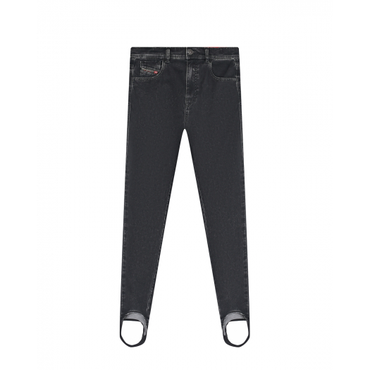 Темно-серые джинсы со штрипками Diesel | Фото 1