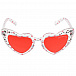 Красные очки с оправой в виде сердечек Monnalisa | Фото 2